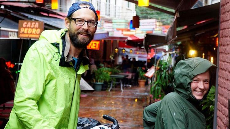 Alman bisikletçilerin dünya turu Türkiye'de devam ediyor