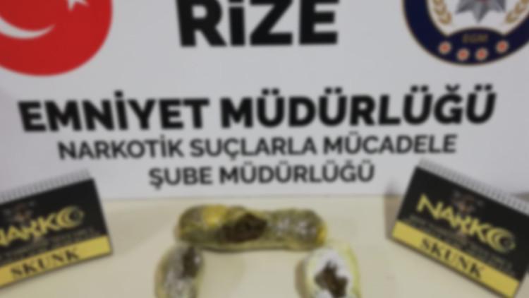 Rize'de uyuşturucu operasyonu: 3 gözaltı
