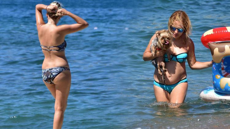 Bodrum plajları yabancı turistlere kaldı