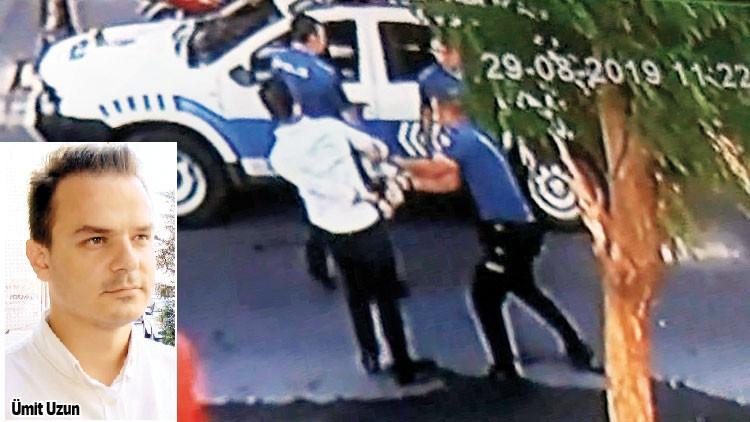 DHA muhabirine darp ve ters kelepçe