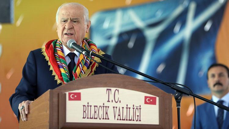 MHP lideri Bahçeli, Söğüt'te önemli mesajlar verdi