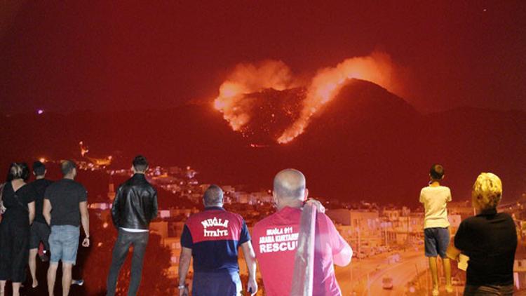 Tatil cennetinde korkutan yangın
