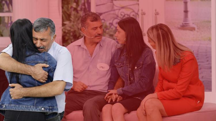 Babanın gözyaşları... Kızını görünce dayanamadı