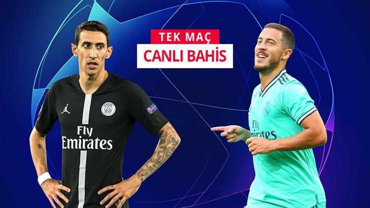 "PSG - Real Madrid" maçına CANLI BAHİS fırsatı! Maç öncesi öne çıkan ise...