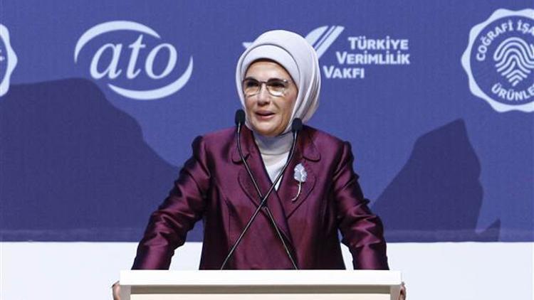 Emine Erdoğan: Türkiye’de coğrafi işaret alabilecek 2 bin 500 ürün var
