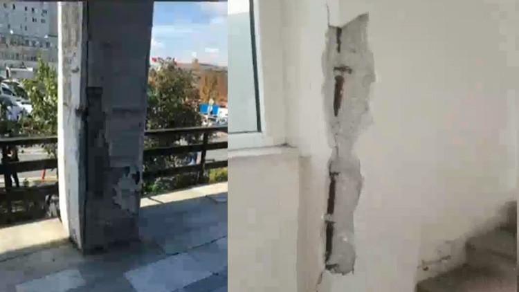 Deprem sonrası İÜ Diş Hekimliği Fakültesinde öğrenciler eylemde