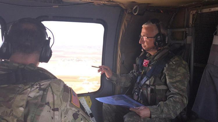Fırat'ın doğusunda yedinci ortak helikopter uçuşu