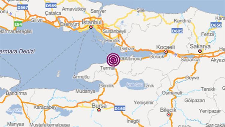 Son dakika... Marmara'da deprem