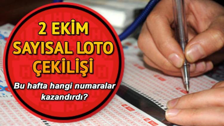 Sayısal Loto'da büyük ikramiye devretti! Milli Piyango 2 Ekim Sayısal Loto çekiliş sonuçları