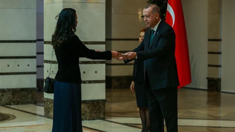 Cumhurbaşkanı Erdoğan, Estonya Büyükelçisini kabul etti