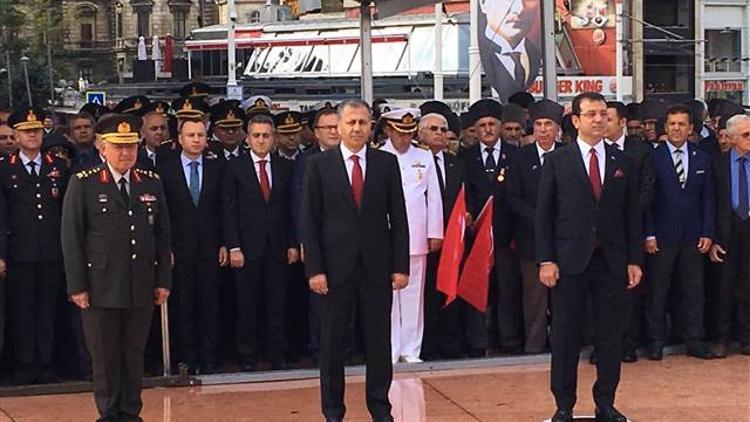 İstanbul'un Kurtuluşunun 96. Yıl Dönümü; Taksim'de tören düzenlendi