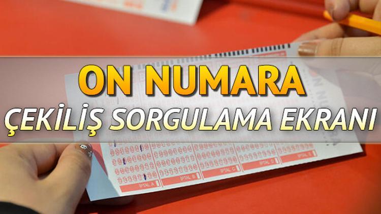 MPİ On Numara çekiliş sorgulama ekranı | 7 Ekim On Numara çekilişi tamamlandı