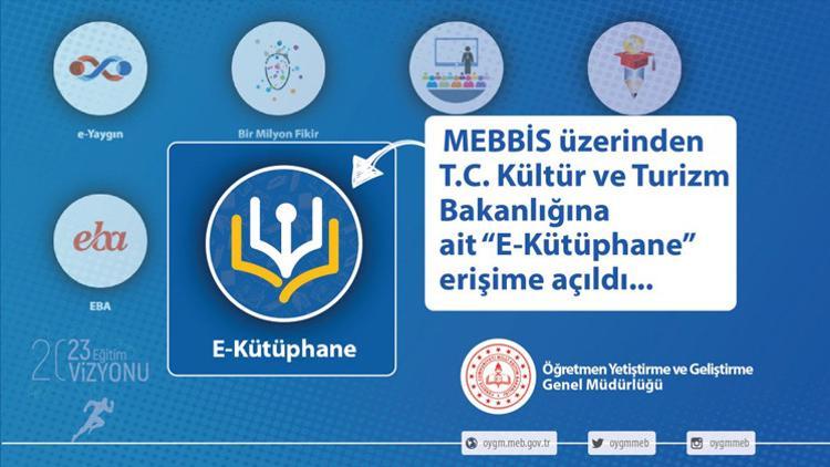 Öğretmenlere yeni e-Kütüphane