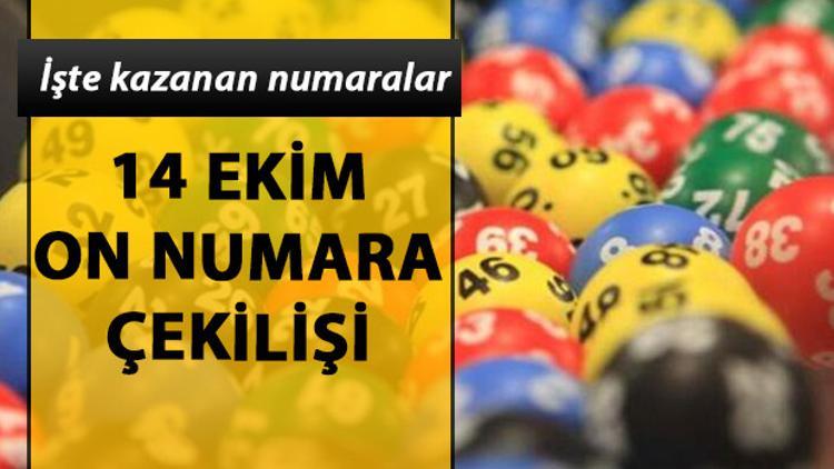 MPİ On Numara çekiliş sonuçlarını açıkladı! Milli Piyango On Numara sonuç sorgulama (14 Ekim 2019)