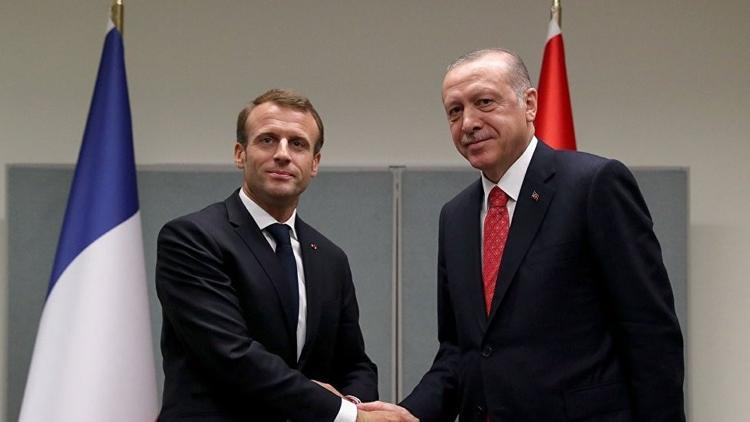 Cumhurbaşkanı Erdoğan, Macron ile görüştü