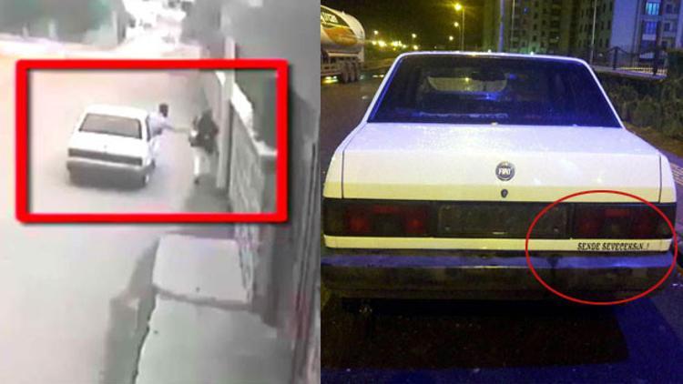 Kapkaççılar otomobildeki yazıdan yakalandı