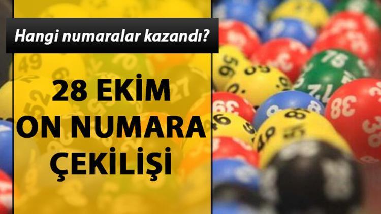On Numara'da büyük ikramiye 1 kiÅŸiye çıktı! 28 Ekim 2019 MPİ On Numara çekiliÅŸ sonuçları