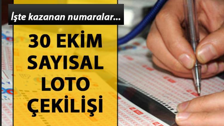 Sayısal Loto'da 6 milyon TL haftaya devretti - 30 Ekim MPİ Sayısal Loto çekiliş sorgulama