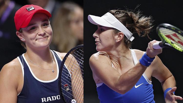 WTA Finalleri'nde ilk yarı finalistler belli oldu! Kırmızı Grup'tan Barty ve Bencic...