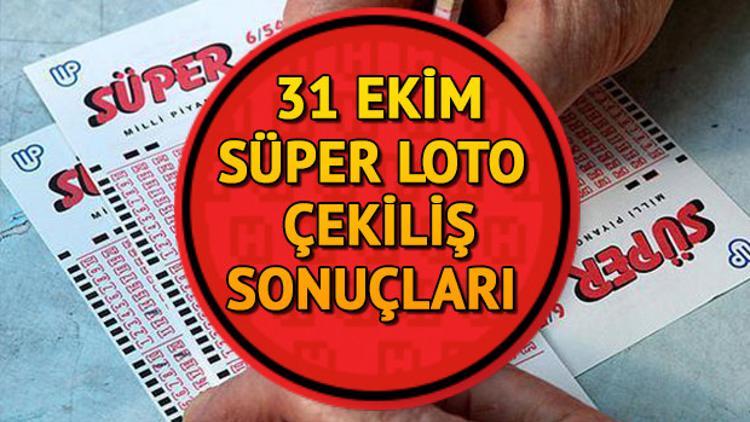 Süper Loto'da 4 milyon TL devretti! Milli Piyango 31 Ekim Süper Loto çekiliş sonuçları