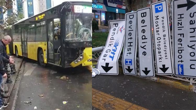 Pendik’te faciadan dönüldü!