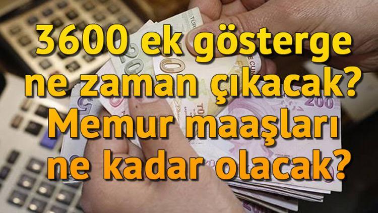 3600 ek gösterge ne zaman çıkacak? Memur maaşları ne kadar olacak?