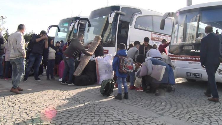 Esenyurt'tan 150 Suriyeli ülkesine dönüyor