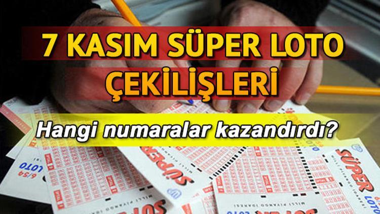 Süper Loto 7 Kasım çekiliş sonuçları ve MPİ sorgulama ekranı! 7 milyon 444 bin TL devretti!