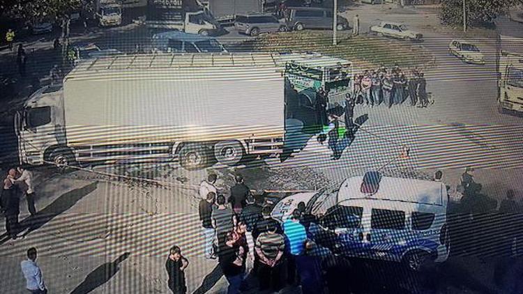 Motosikletli kuryenin acı sonu