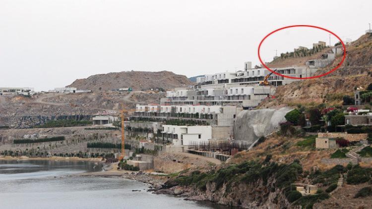 Yıkılan milyon dolarlık evlerin yerine fidan dikildi
