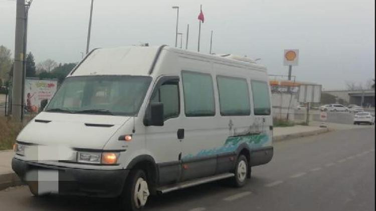 İkiz plakayla servis minibüsçülüğüne 8 bin 960 lira ceza