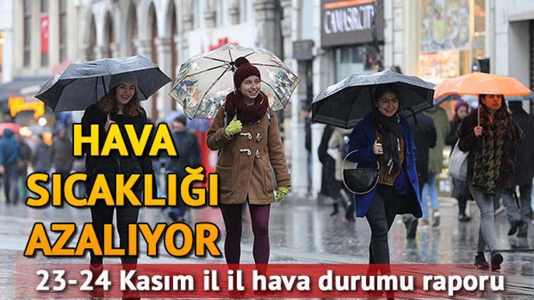 Hafta sonu hava nasıl olacak? 23 24 Kasım il il hava durumu tahminleri