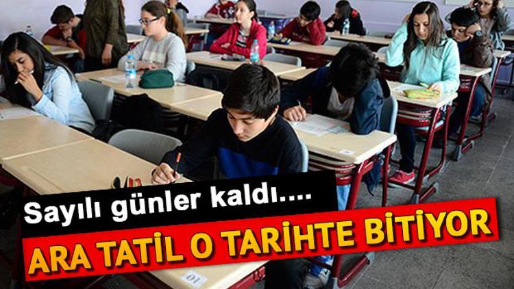 Ders başı için sayılı günler kaldı... Ara tatil sonrası okullar ne zaman açılıyor?