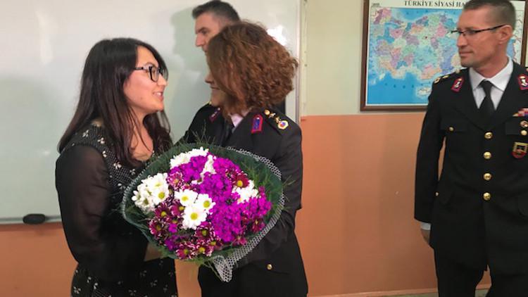 Jandarmadan anlamlı ziyaret
