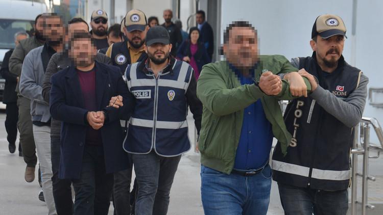 'Akbaba' operasyonuyla yakalanan çete şüphelileri adliyede
