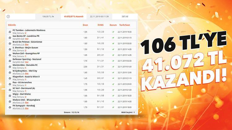 14 maçlık iddaa kuponuyla 41 bin lira kazandı! Efsane olay...