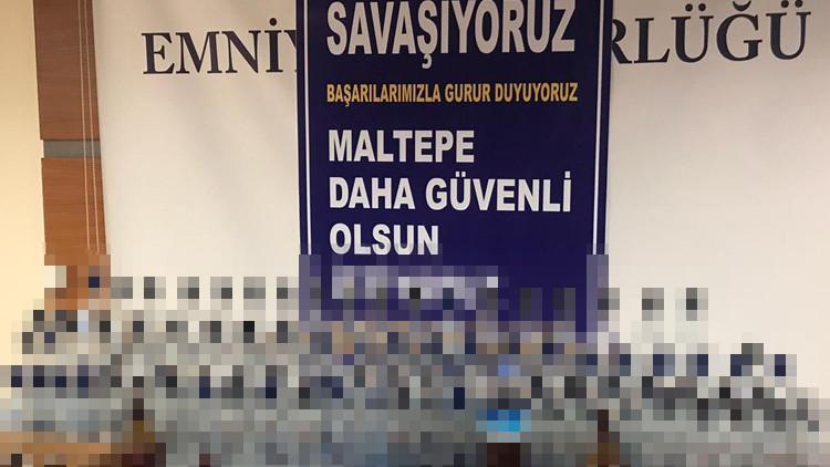 Maltepe'de sahte içki operasyonu