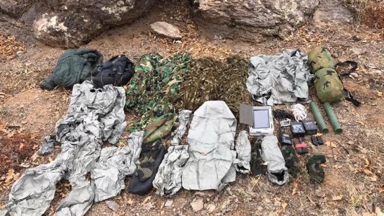 PKK'lı teröristlerin termal kamerada görünmemek için giydiği kıyafetler ele geçirildi