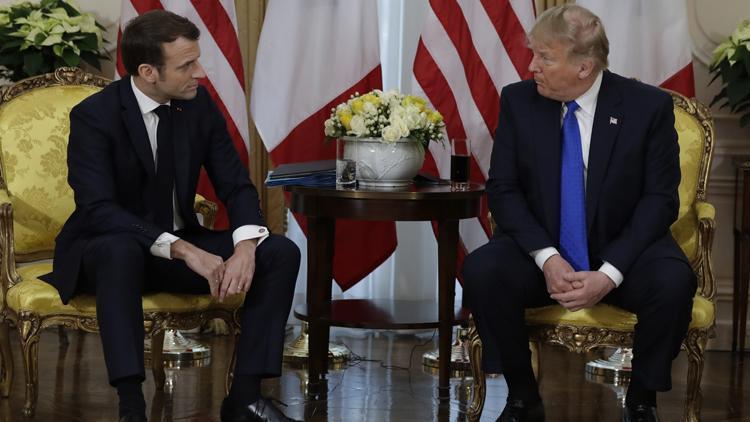 Son dakika... Trump ve Macron'dan önemli açıklamalar