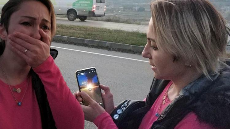 Kocası videoyu gönderince gözyaşlarına boğuldu