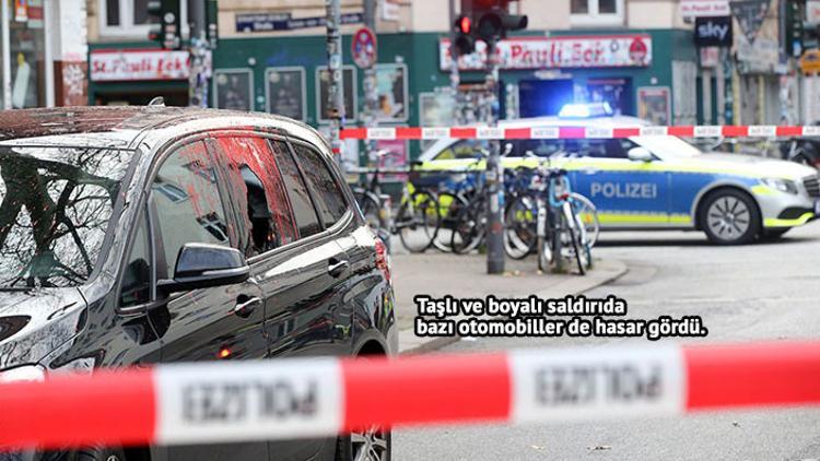 Senatöre taşlı boyalı saldırı