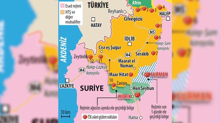 İki Türk karakolunu rejim çevreledi