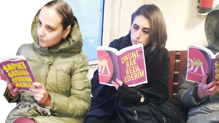 Kitap kalkanı! Tacize karşı yeni yöntem mi