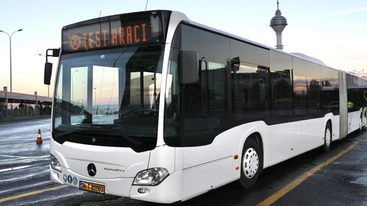 İmamoğlu, metrobüs aracı test sürüşüne katıldı