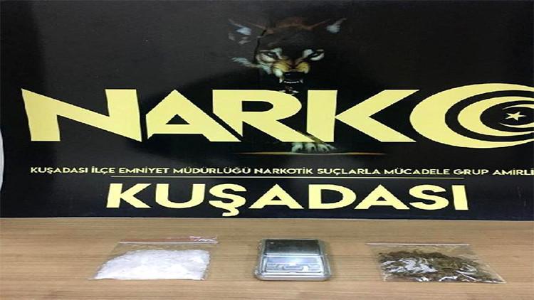 Evinde uyuşturucu ile yakalandı