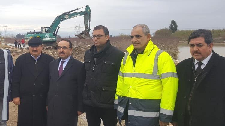 Bakan Yardımcısı Özkaldı, Tarsus'ta hasar gören tarım arazilerini inceledi