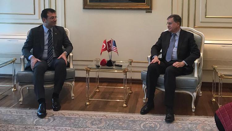ABD Büyükelçisi Ekrem İmamoğlu'nu ziyaret etti