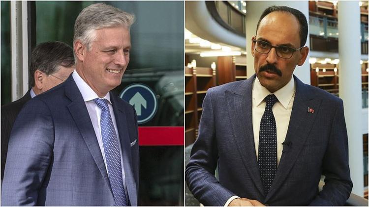 Son dakika... Cumhurbaşkanlığı Sözcüsü İbrahim Kalın, Robert O'Brien ile görüştü