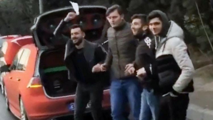 E-5'te akılalmaz görüntü!