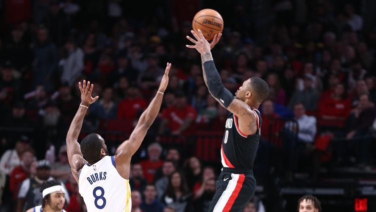 NBA'de gecenin sonuçları | Lillard'dan kariyer rekoru! Warriors potasına 61 sayı...